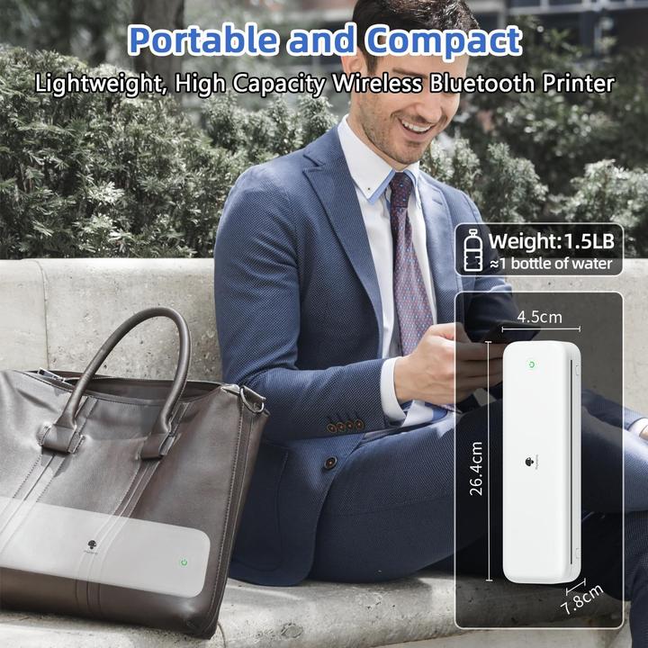 Actual product image Phomemo M834 Thermal Printer (Thermal printing, Black and white)