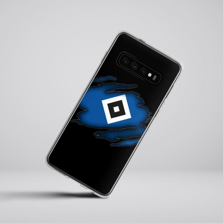 Produktbild DeinDesign Silikon Hülle für Samsung Galaxy S10 Plus Handyhülle Case Smartphone Schutzhülle HSV Hamburger SV (Samsung Galaxy S10+)