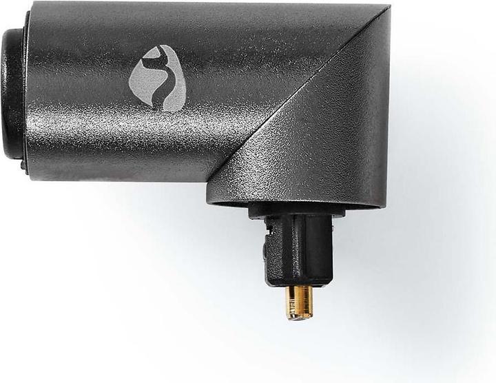 Produktbild Nedis TosLink Adapter TosLink Female TosLink Male Angled 90° Aluminium Gun Metal Grey 1 pcs Box (Winkeladapter)