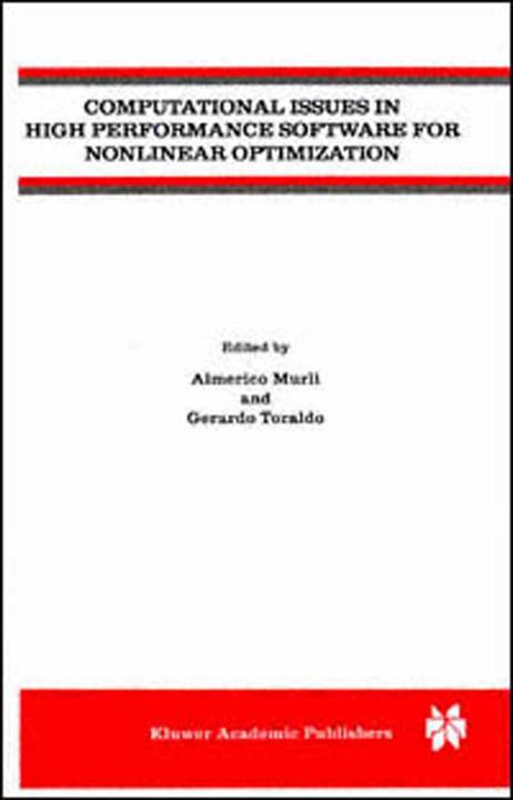 Produktbild Computational Issues in High Performance Software for Nonlinear Optimization (Almerico Murli, Gerardo Toraldo, 2013)
