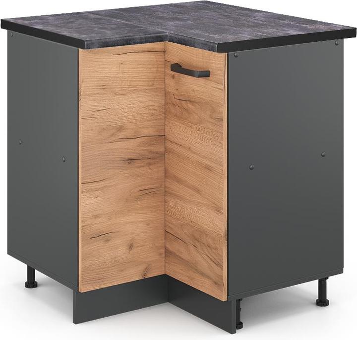 Anthrazit, Goldkraft Eiche