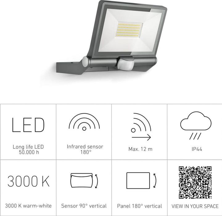 Immagine prodotto Steinel Faretto con sensore a LED (4400 lm, IP44)