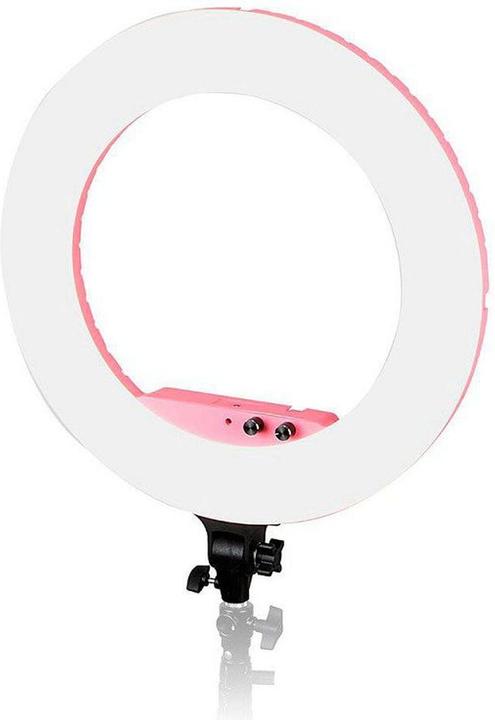 Image du produit Caruba Vlogger 18 pouces rond LED, set économique avec sac rose (Éclairage annulaire)