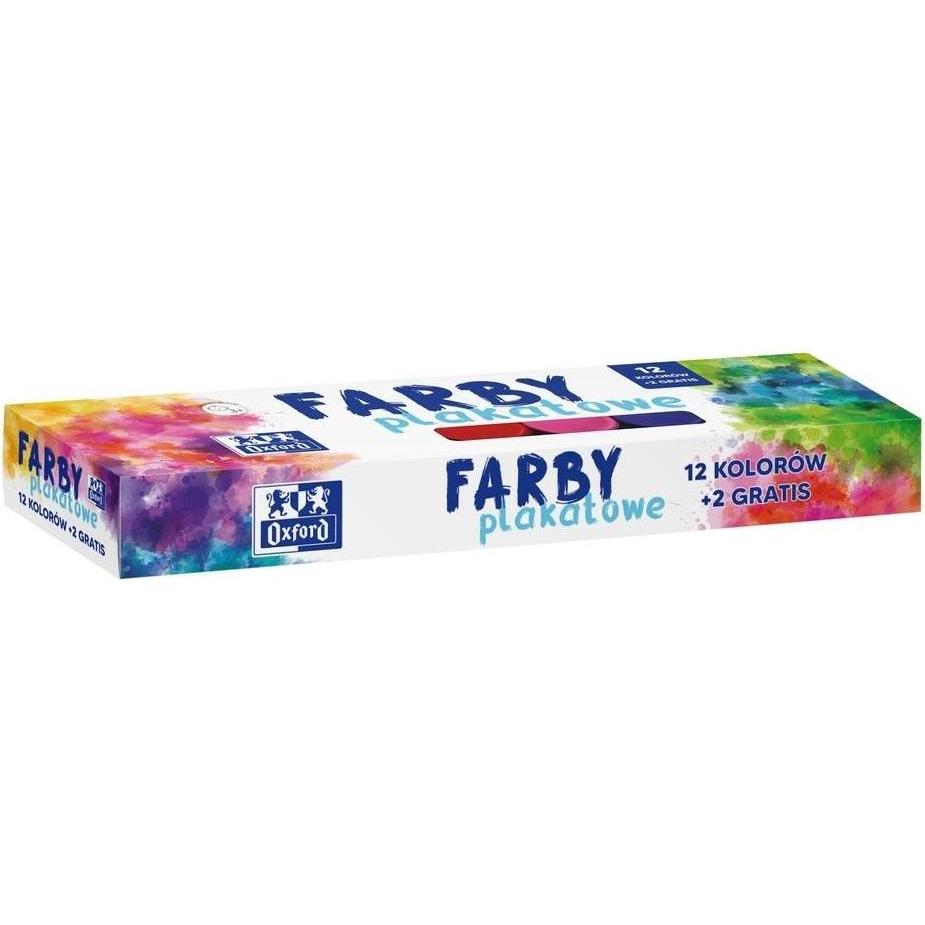 Oxford Plakatfarben 12+2 Farben 20ml (20 ml) (491717)