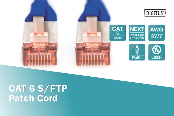 Produktbild Digitus Netzwerkkabel (S/FTP, CAT6, 5 m)