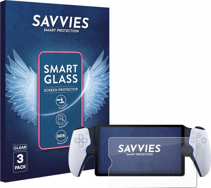 Produktbild Savvies Panzer Schutzglas für Sony Playstation Portal Schutzfolie Displayschutz Display Schutz Glas Folie