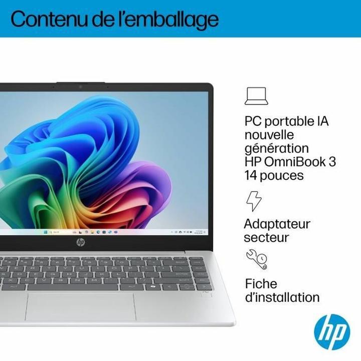Produktbild HP Laptop Omnibook 3 14-ha0015nf 14" Ryzen 5 3450U 16 GB RAM 512 GB SSD (14", 512 GB, 16 GB, DE, AMD Ryzen 5 3450U)