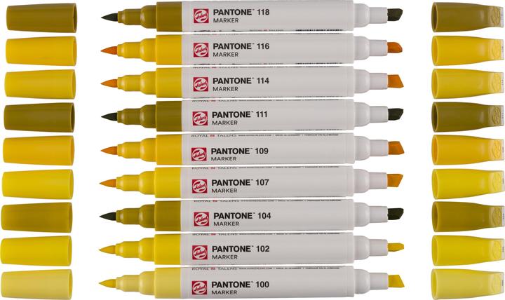 Produktbild Talens Pantone Marker Set 9x Gelb, Strichstärke: Keine Angabe (9x)