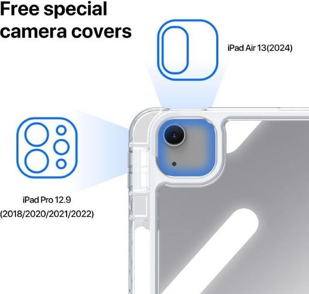 Actual product image Dux Ducis Unid protective cover (iPad Air 13 2024 (M2), iPad Pro 12.9 2022 (6th Gen), iPad Pro 12.9 2018 (3. Gen), iPad Pro 12.9 2020 (4. Gen), iPad Pro 12.9 2021 (5th Gen))