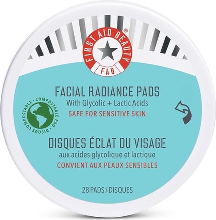 First Aid Beauty Facial Radiance Daily Exfoliating Pads with AHA (Reinigungspeeling)