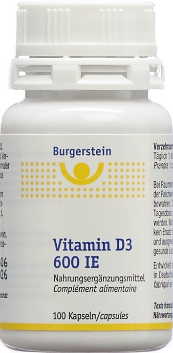 Produktbild Burgerstein Vitamin D3 (100 Stück, Tabletten, Kapseln, 34 g)