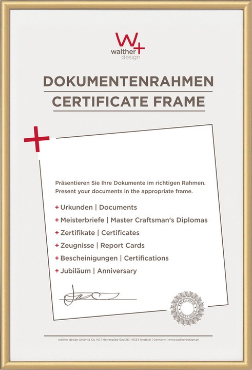 Immagine prodotto Walther Design Sedia DIN A3 29,7x42 Alluminio (29,7 x 42 cm)