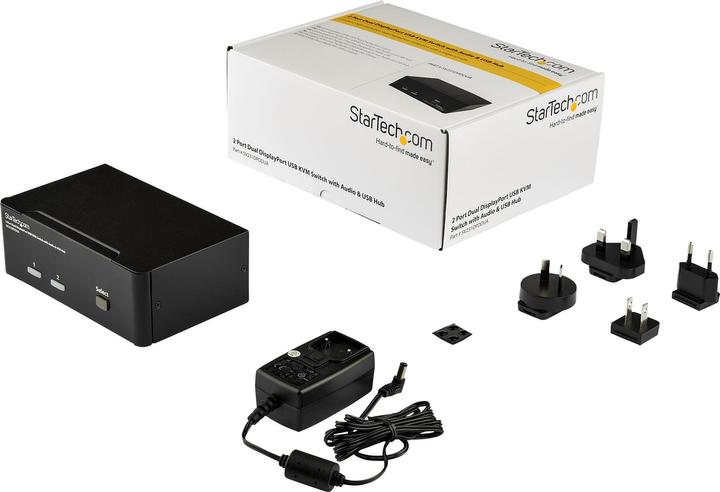 Image du produit StarTech Commutateur KVM USB à 2 ports à double affichage