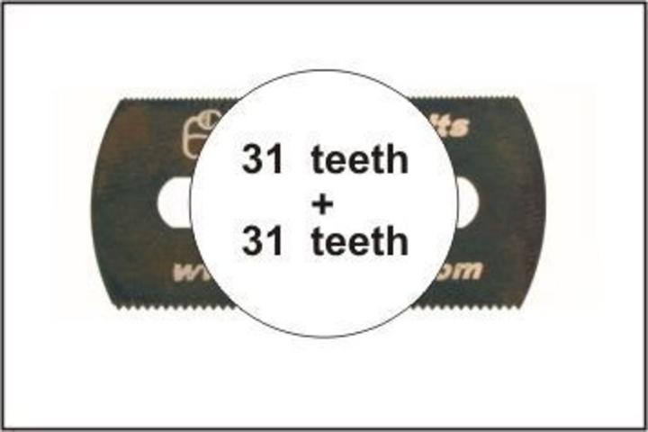 Actual product image CMK Saw blade, coarse teeth on both sides