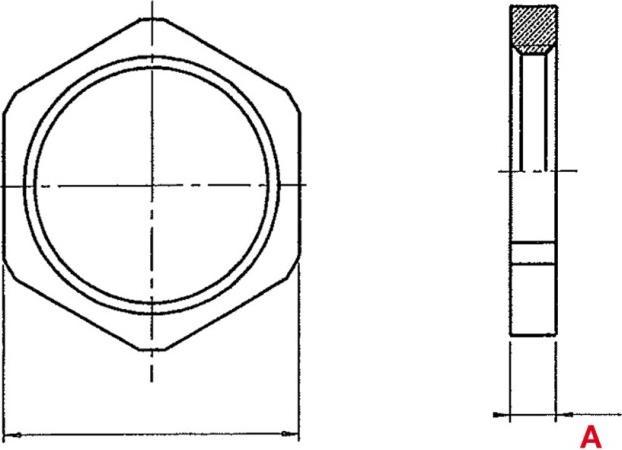 Actual product image Plica Hexagon nut
