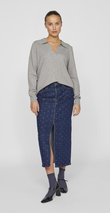 Actual product image Vila Split collar knitted jumper (M)