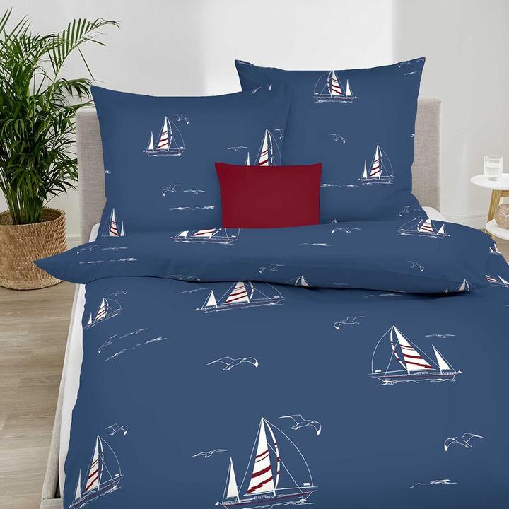 Actual product image Kaeppel Bettwäsche Yacht marine (Bedding set, 135x200 cm + 80x80 cm)
