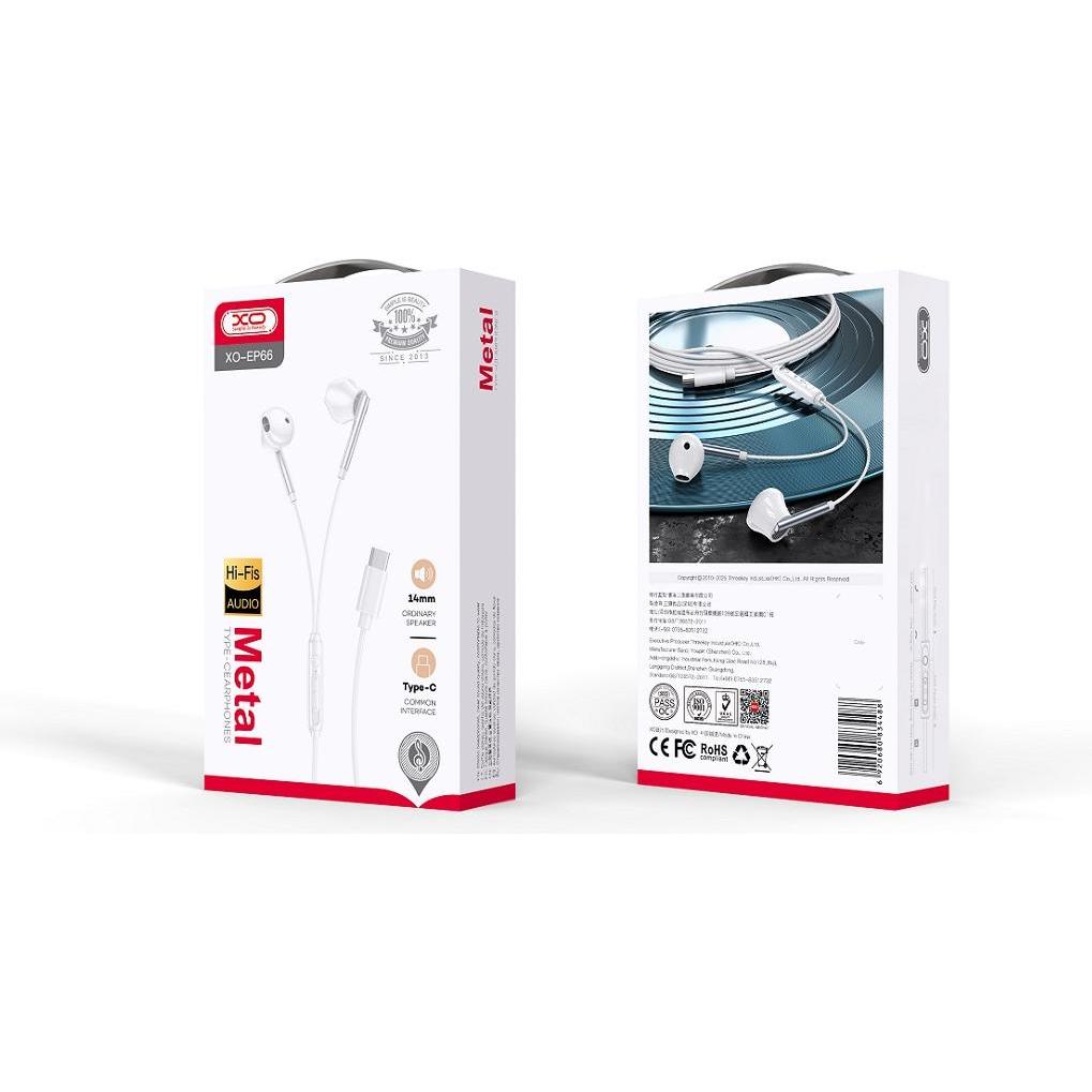 Thumbnail - xO Kabelgebundene Ohrhörer EP66 USB-C weiss (Kabelgebunden), Kopfhörer, Weiss