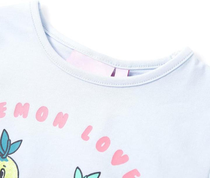 Produktbild vidaXL Kinder-T-Shirt Hellblau 140,Material: 95 % Baumwolle. 5 (140)