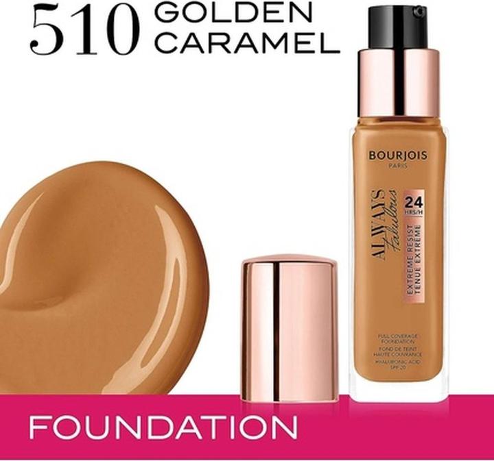 Produktbild Bourjois Always Fabulous Foundation No 510 (Golden Caramel)