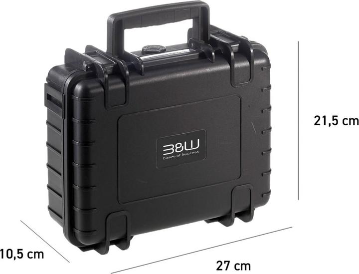 Produktbild B&W International B&W action.case PP.41 schwarz für Insta360 X4 X5 (Fotokoffer, 4.10 l)