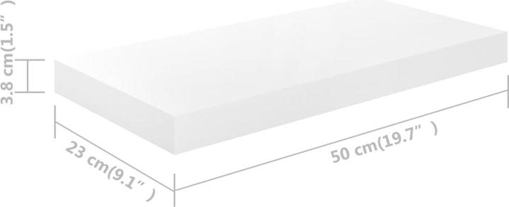Actual product image vidaXL Wandregal (23 x 50 x 4 cm)