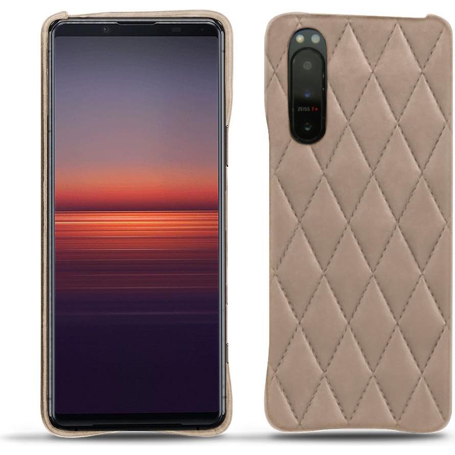 Noreve Lederschutzhülle (Sony Xperia 5 II), Smartphone Hülle, Beige