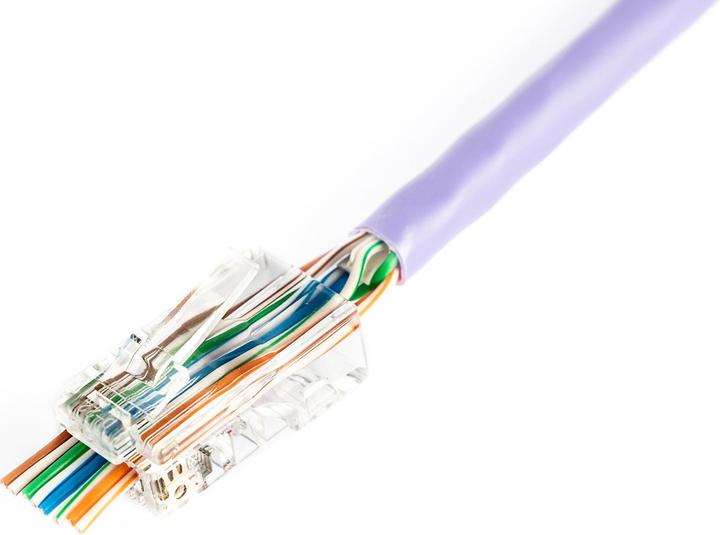 Produktbild Digitus RJ45 (8P8C) Straight-Through-Cat.5e-ungeschirmter Stecker, AWG 26–24, Packung mit 100 Stück (UTP, CAT5e)