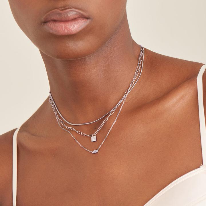 Produktbild Ania Haie Halskette Snake Chain 925 Sterling Silber (925er Silber, 38 cm)