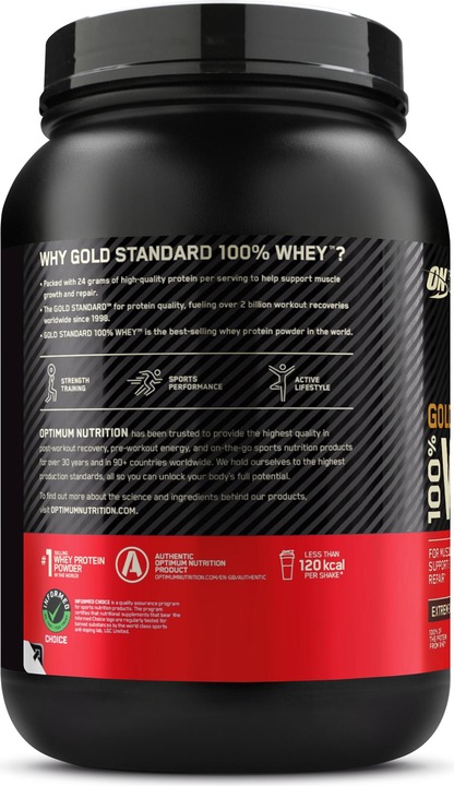 Produktbild Optimum Nutrition Gold Standard 100% Whey (Extreme Milch Chocolate, 1 Stk., 896 g)