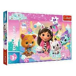 Trefl Multicolore Maxi Puzzle 24 Teile – Gabby's Dollhouse (24 Pezzi)
