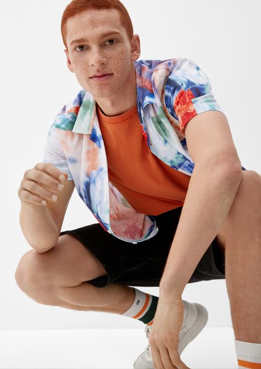 Immagine prodotto s.Oliver Hemd Kurzarmhemd mit Allover-Print (M)