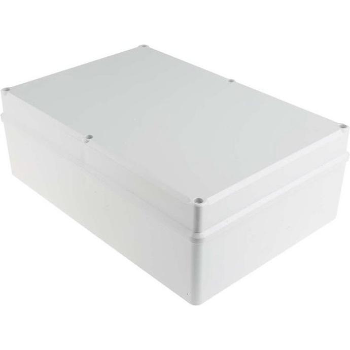 Rs Pro ABS Gehäuse, Grau, Aussenmass 283 x 193.2 x 96.7mm, IP65 (Gehäuse), Elektronikzubehör + Gehäuse, Grau