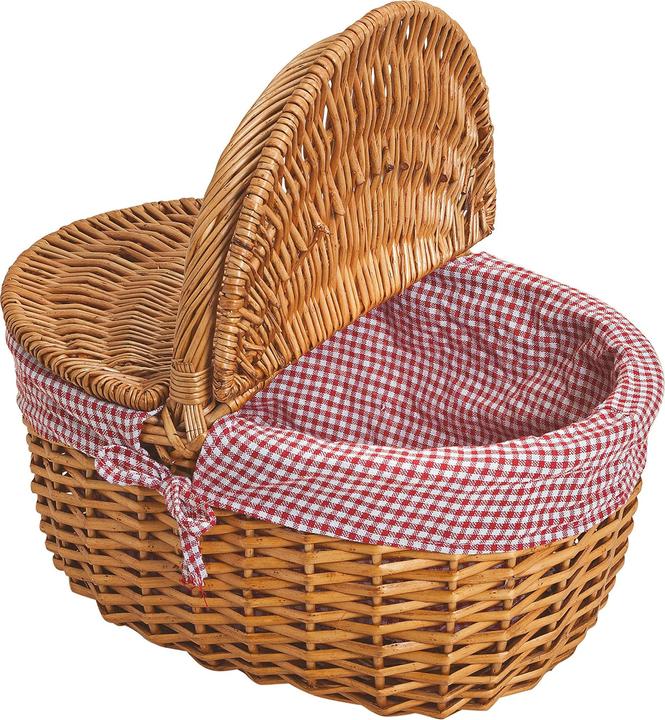 Actual product image Spetebo Willow Picnic Basket with Lid