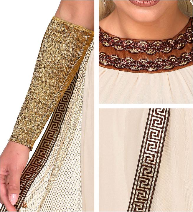 Immagine prodotto Widmann GRIECHISCHE/RÖMISCHE GÖTTIN (Kleid mit Umhang, Armstulpen, Kopfschmuck), XL (XL)