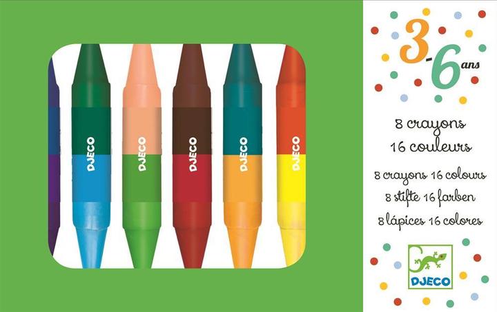 Produktbild Djeco Wachsmalkreiden Farben (Mehrfarbig, 8 x)
