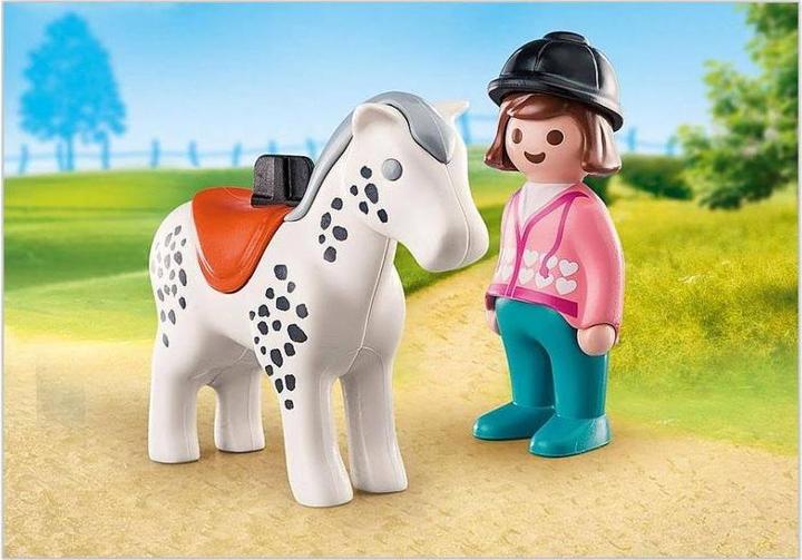 Produktbild Playmobil Reiterin mit Pferd (70404, Playmobil 1.2.3)
