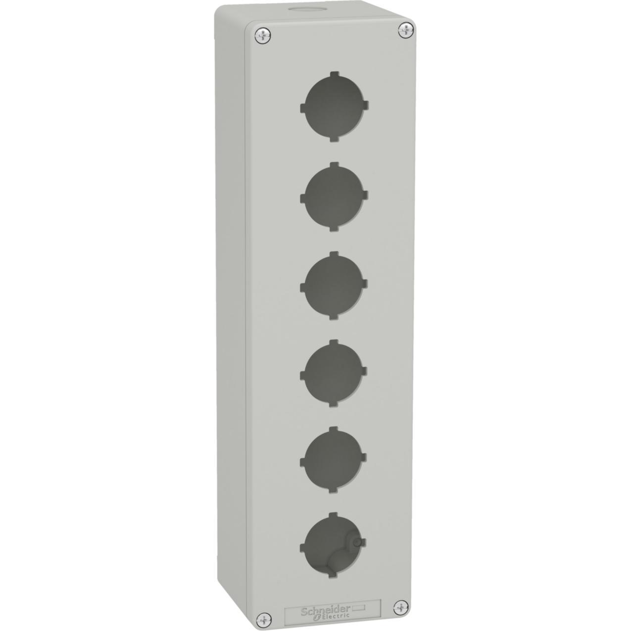 Schneider Electric XAPD5606 Leergehäuse XAP Metall grau für 6x30mm - CSA (Gehäuse), Elektronikzubehör + Gehäuse, Grau