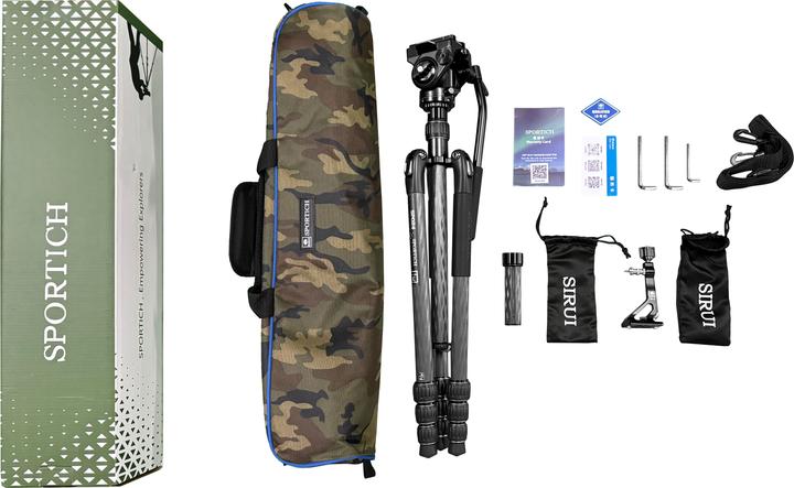 Actual product image Sirui Sportich Carbon-tativ SP024+B5X (Carbon)