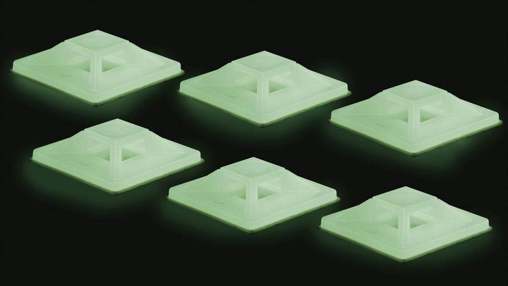 Produktbild Tru Components Klebesockel-Set, phosphoreszierend