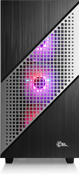 Actual product image CSL Gaming PC M10100H (AMD Ryzen 7 7800X3D, 16 GB, 1000 GB, GeForce RTX 4070)