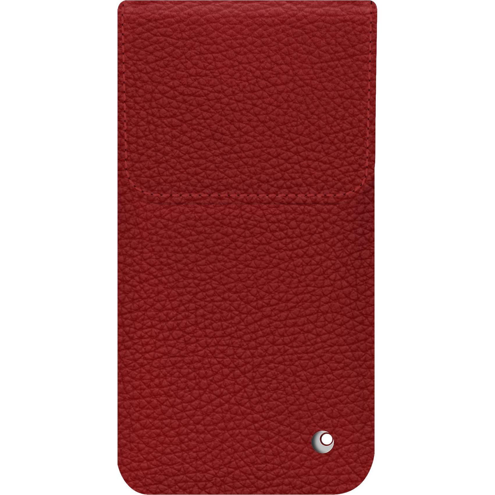 Noreve Lederschutzhülle (Apple iPhone 16 Plus), Smartphone Hülle, Rot