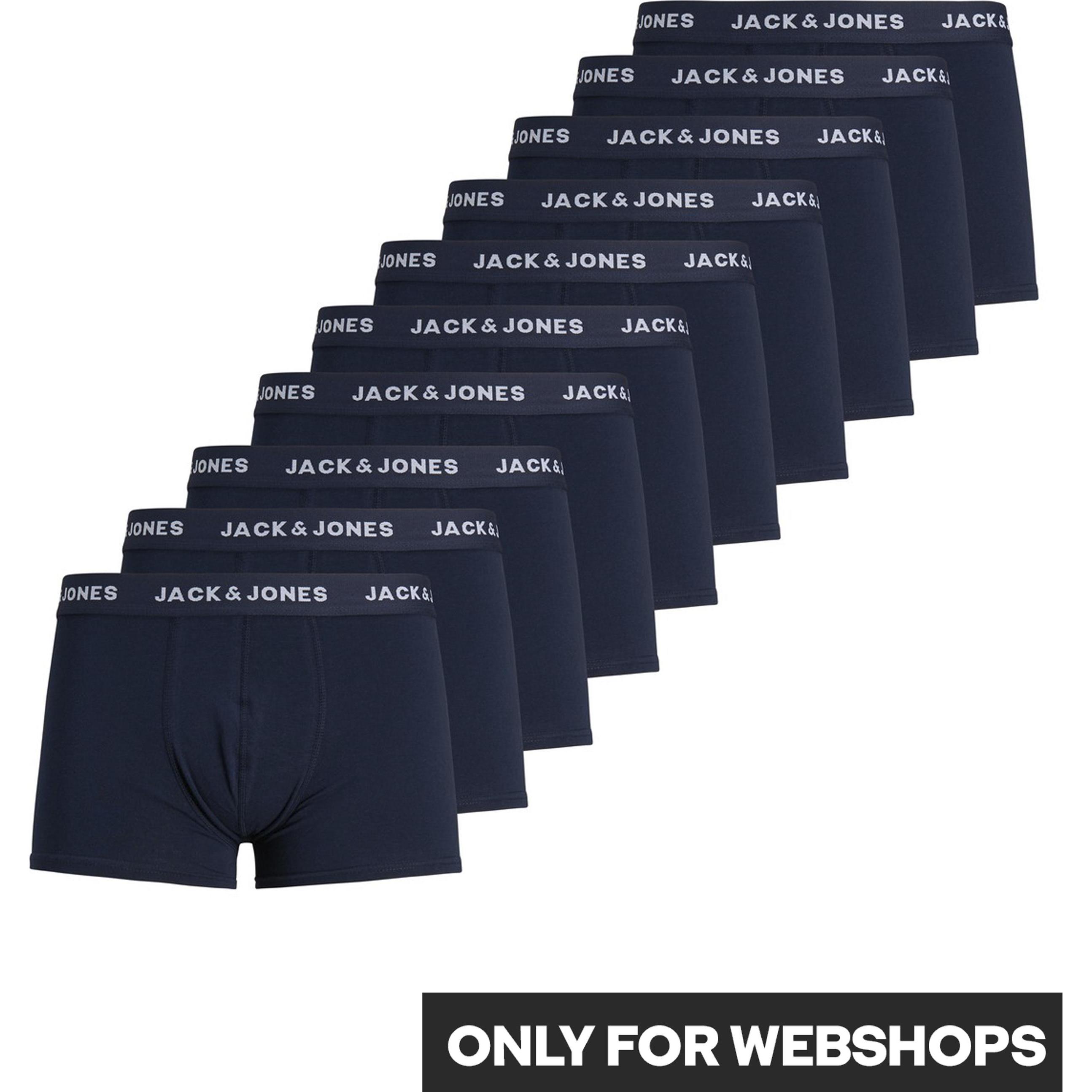 Thumbnail - Jack & Jones, Herren, Unterhosen, 10er-Pack einfarbige Boxershorts, Blau, (XXL, 10er Pack)
