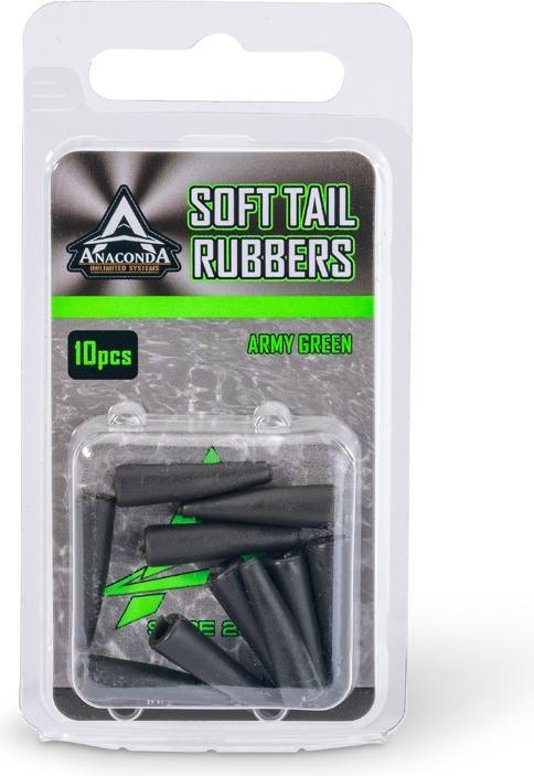 Image du produit AnacondA Soft Tail Rubbers 10pcs. Army Green