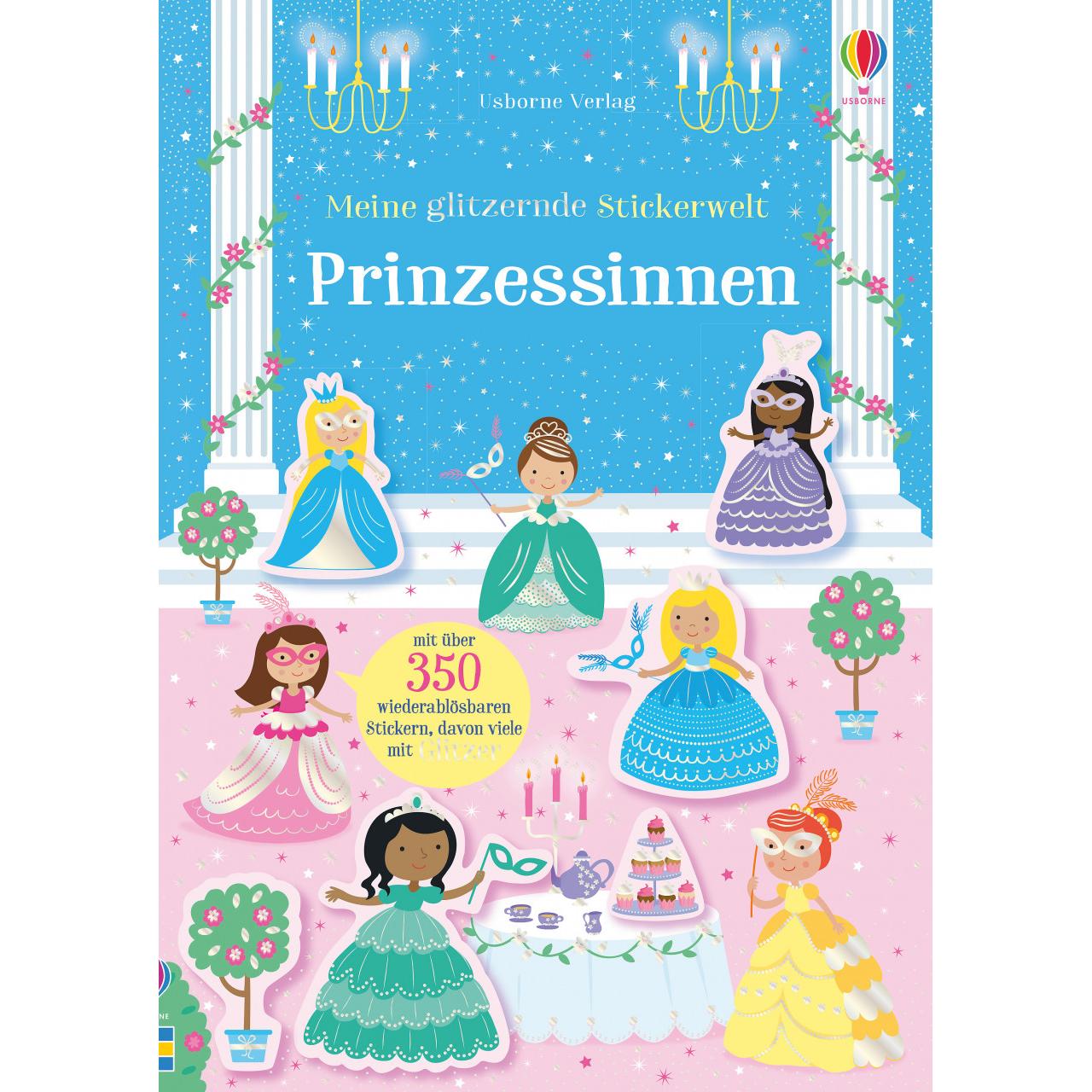 Usborne Publishing, Sticker, Meine glitzernde Stickerwelt: Prinzessinnen