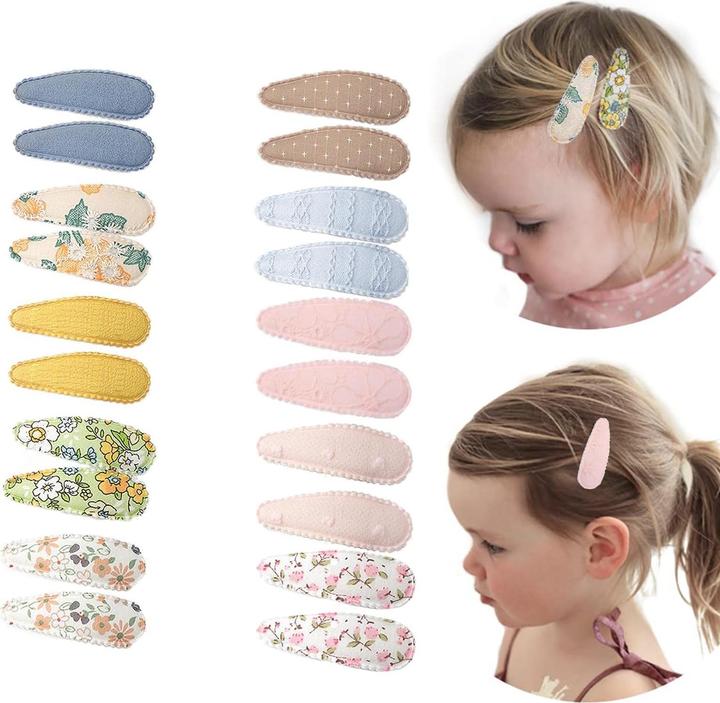 Activity Board 10 Pairs/20pcs Baby Hair Clips for Toddlers. Cute handmade (20 Stk.)