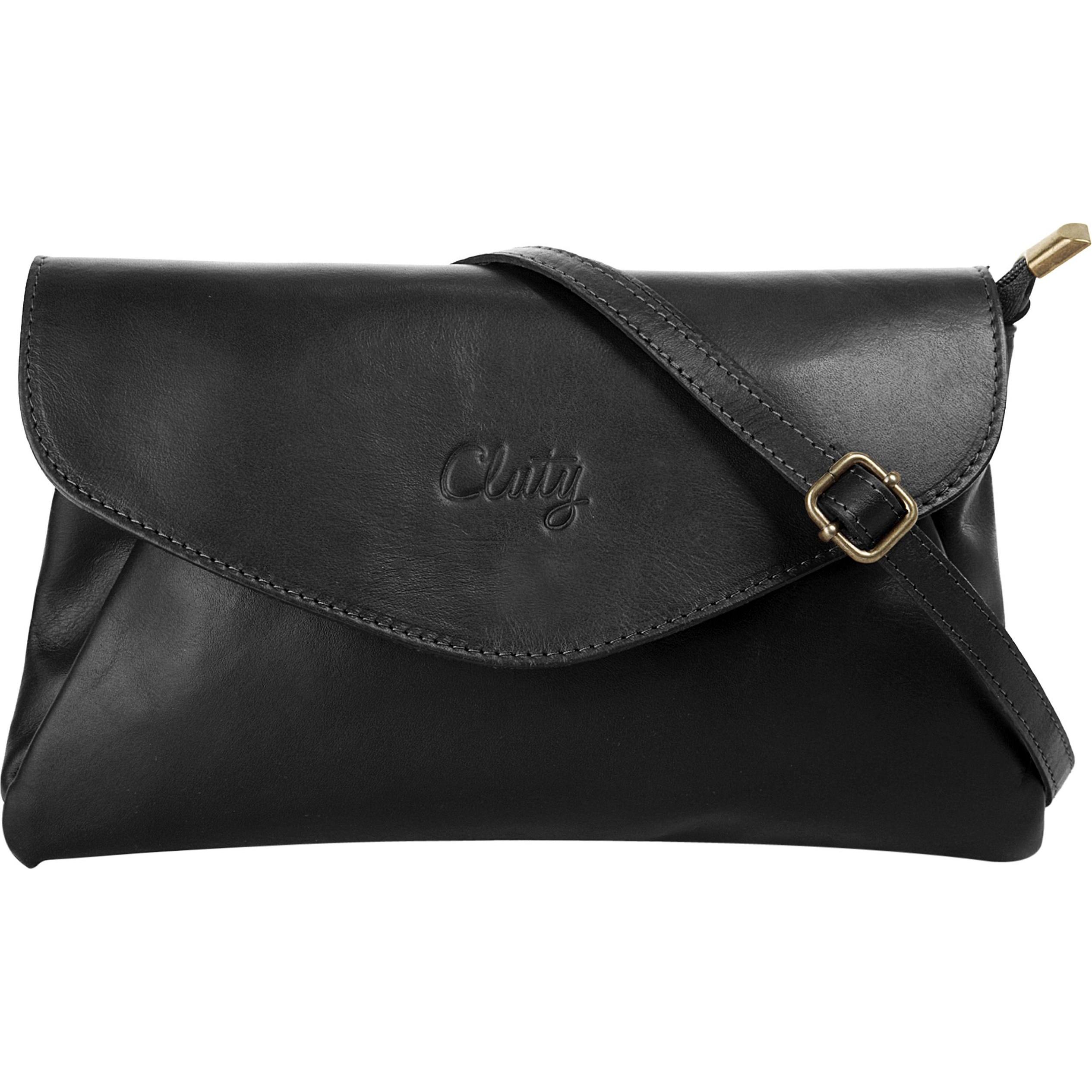 Cluty, Handtasche, Abendtasche, Schwarz