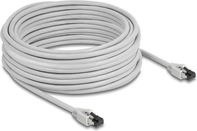 Immagine prodotto Delock Cavo di rete RJ45 Cat.8.1 S/FTP 15 m fino a 40 Gbps grigio (S/FTP, CAT8.1, 15 m)