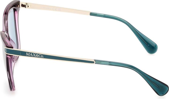 Actual product image Max&Co. Injected Violet Blue Round Sunglasses