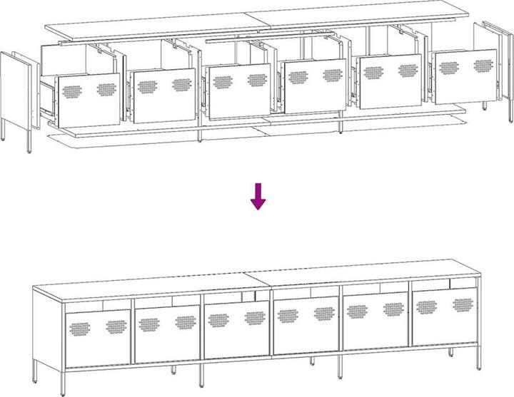 Image du produit vidaXL Loralee (202 x 39 x 43,5 cm)